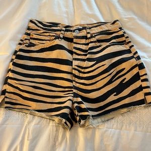 REDONE cut off denim shorts